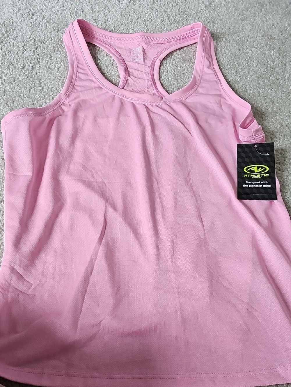 Pink athletic tank